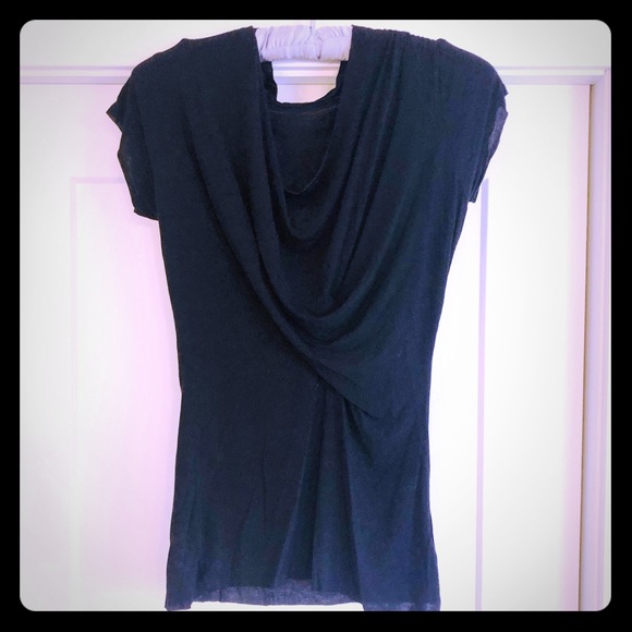 Isda & Co Black Twist Front Tee - Picture 1 of 3